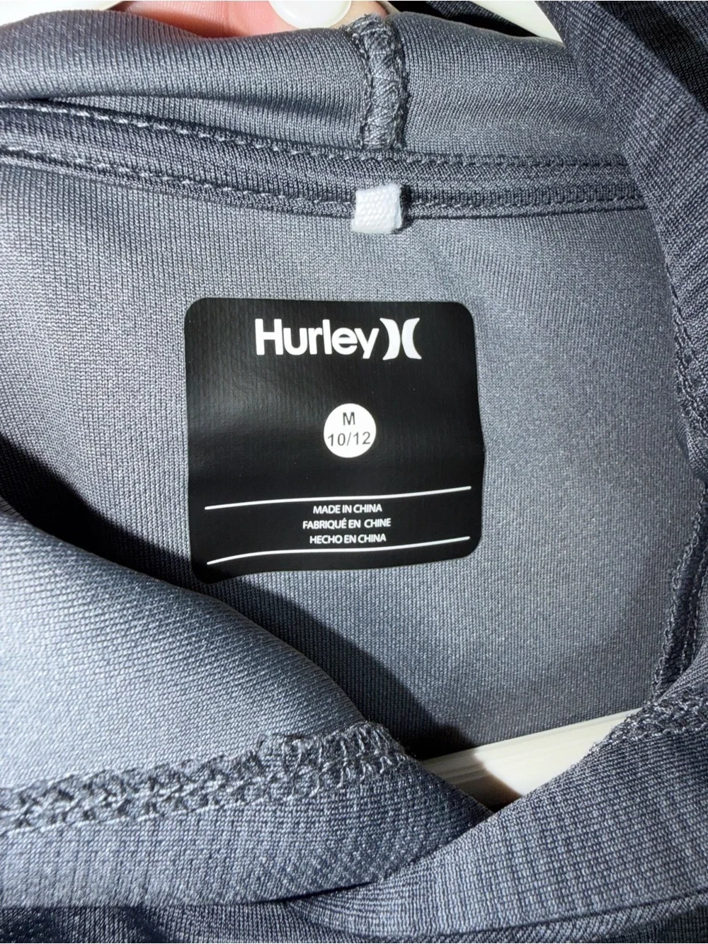 Hurley Kids' Navy Graphic Tee & Charcoal Hooded Long-Sleeve Set